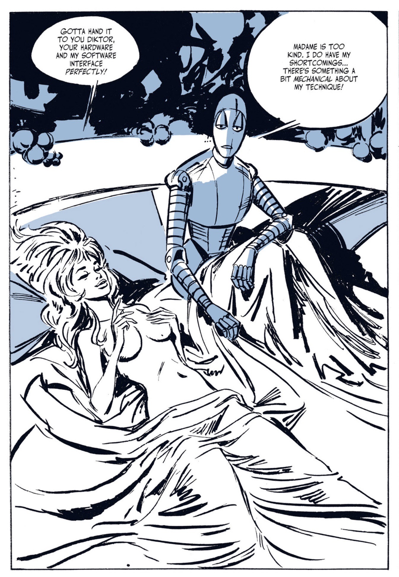 Panel from Barbarella by Jean-Claude Forest