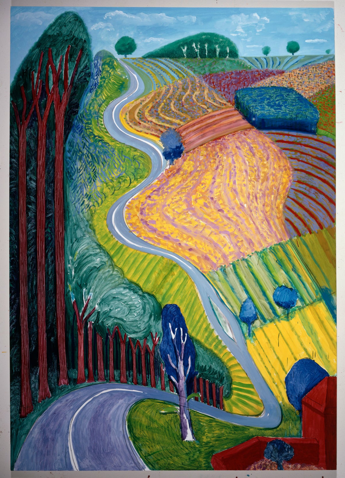 Going up Garrowby Hill (2000), David Hockney MLTSHP