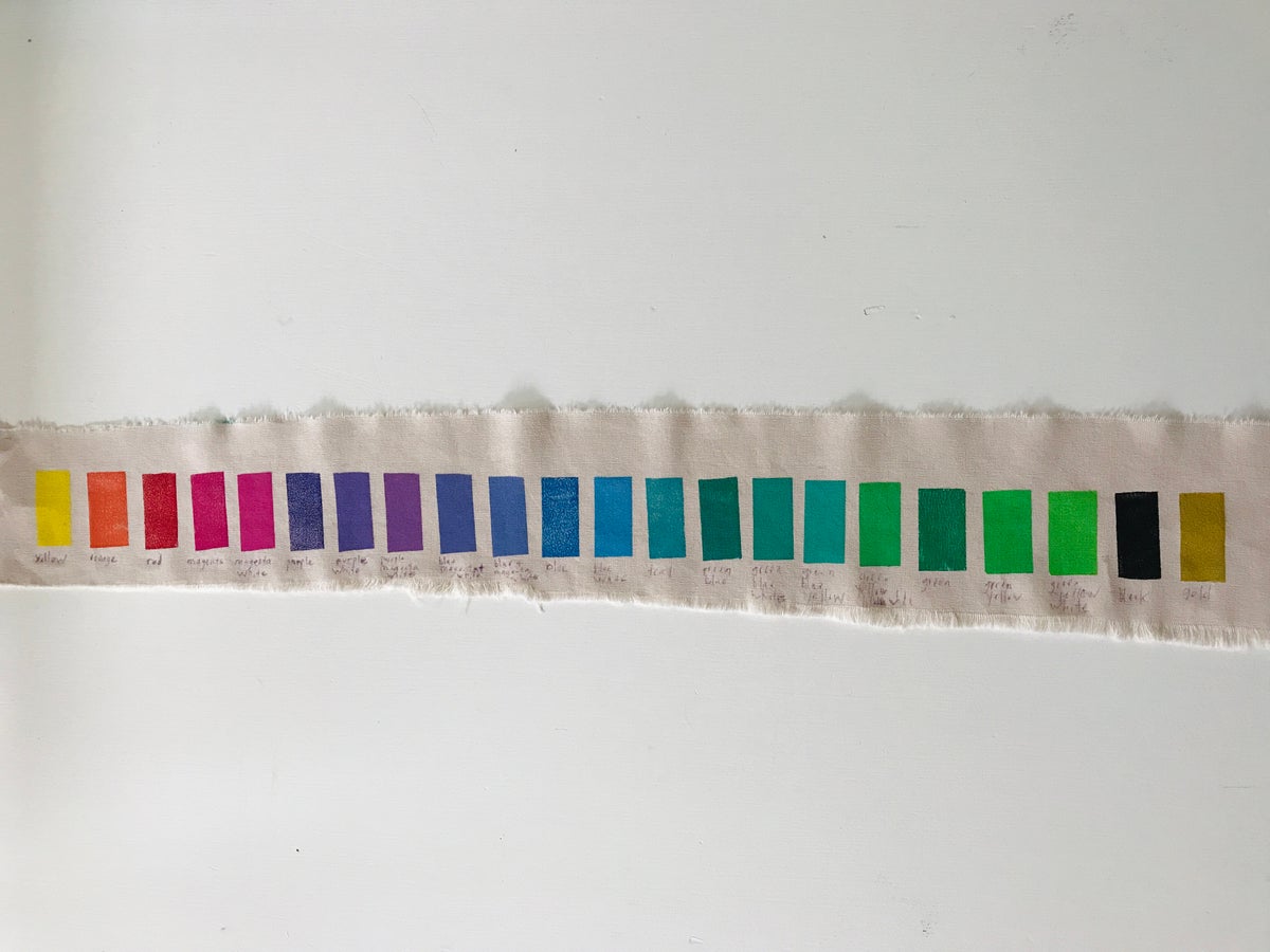 Ink testing on fabric | MLTSHP