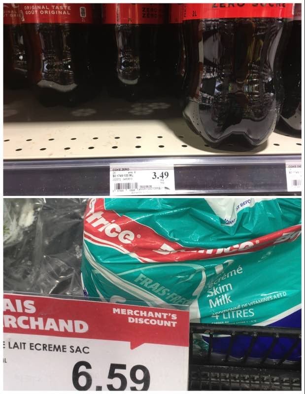 Coke is more expensive than milk. MLTSHP