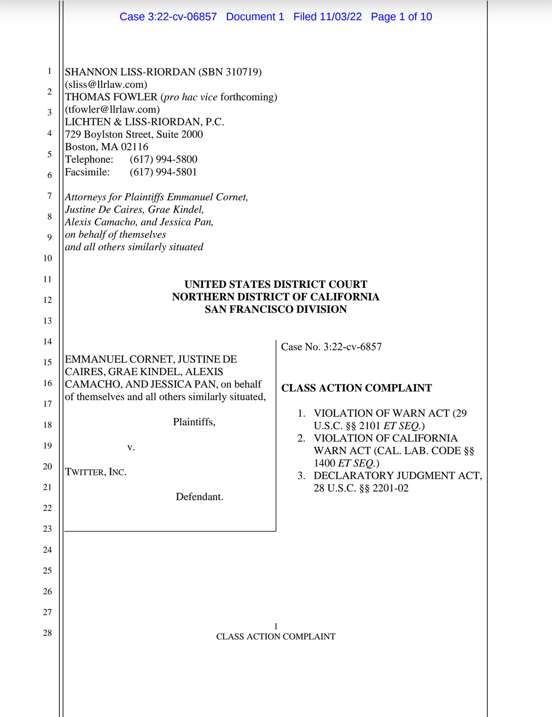 WARN Act Lawsuit | MLTSHP