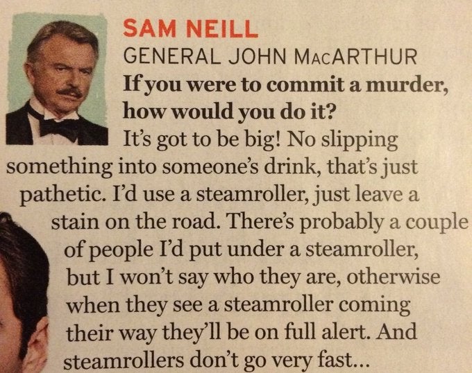 Sam Neill is amazing | MLTSHP