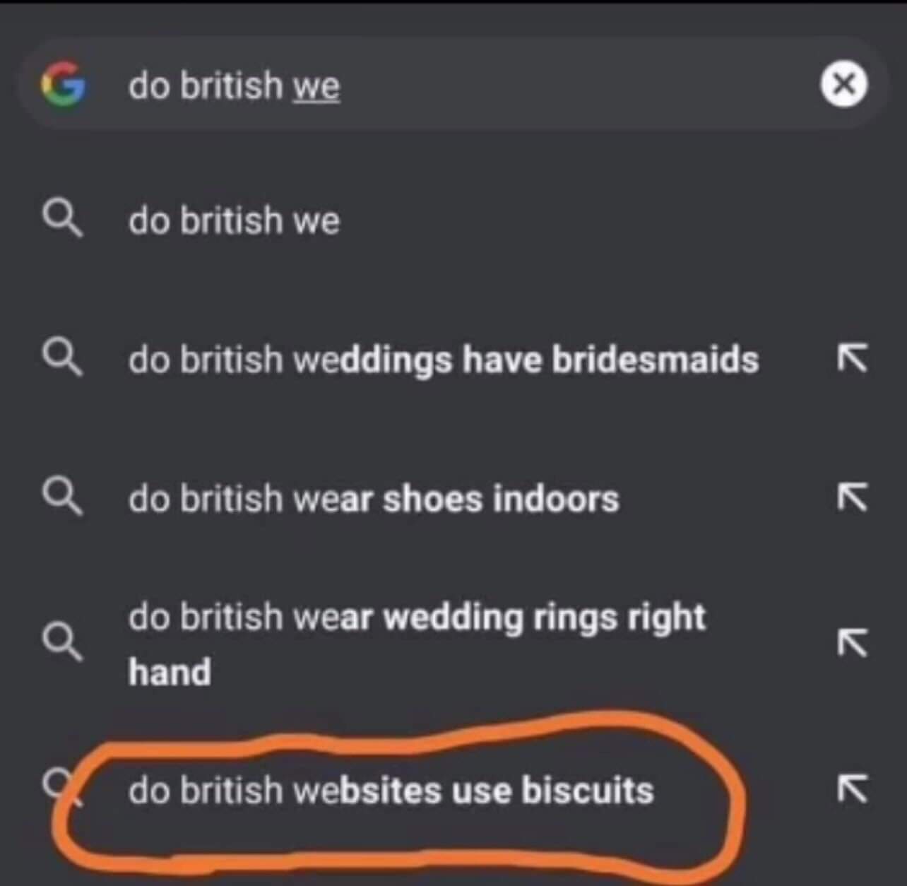 Do british websites use biscuits