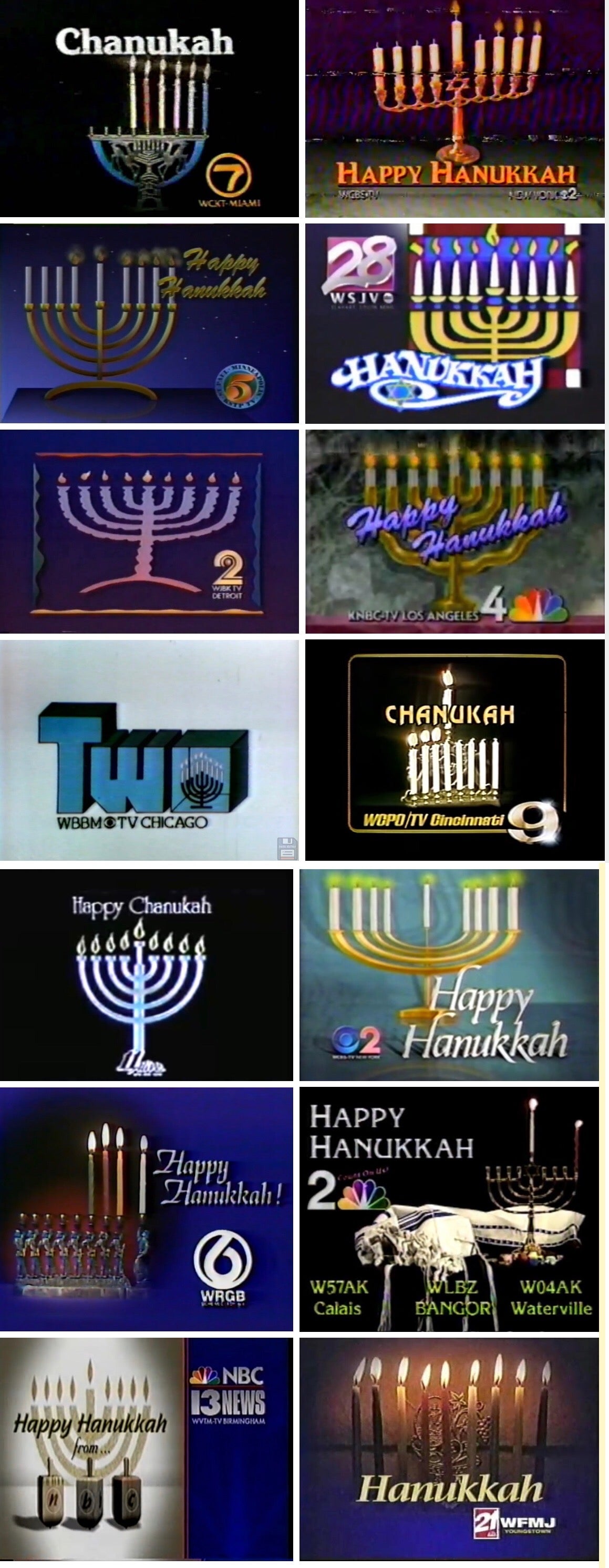 80′s/90′s Local Television Hanukkah Station IDs/Bumpers MLTSHP