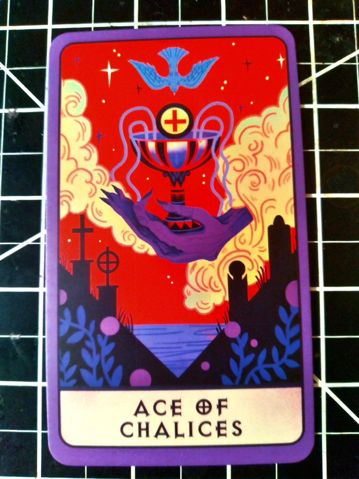 Ace of Chalices from the Buffy Tarot MLTSHP