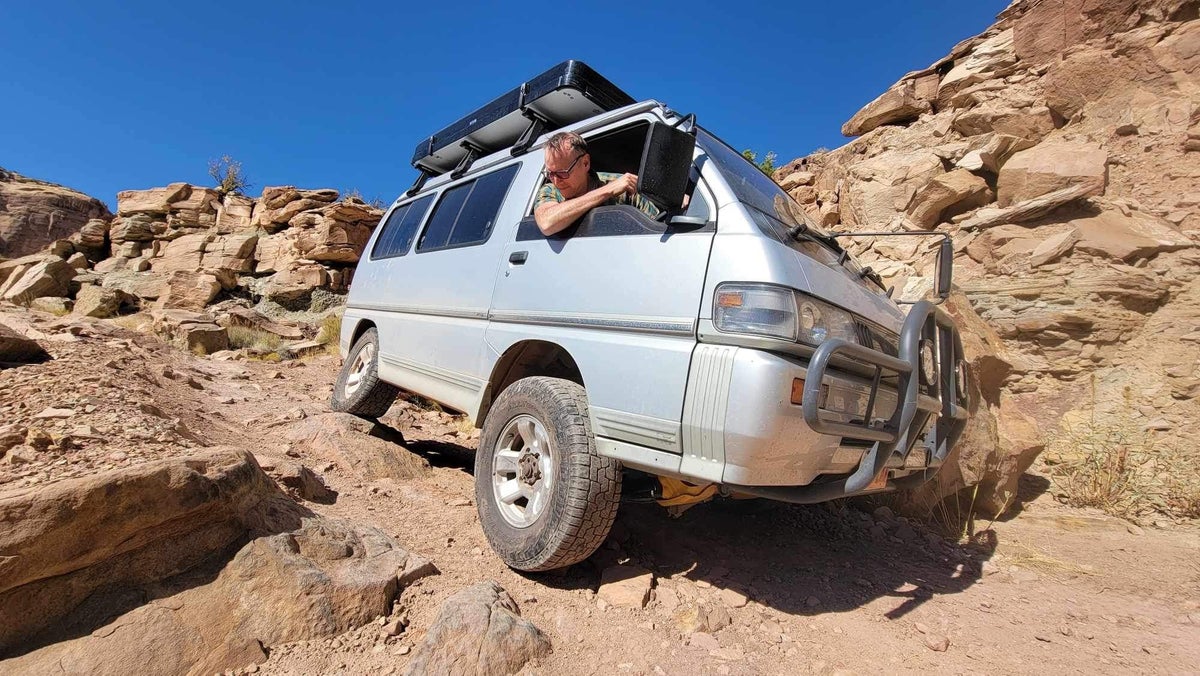 Action shot of me in my 4x4 minivan | MLTSHP