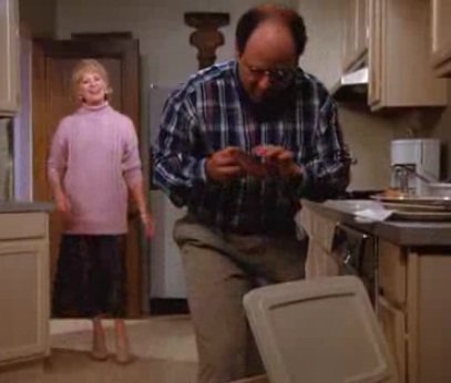 George Costanza finds an eclair in the garbage | MLTSHP