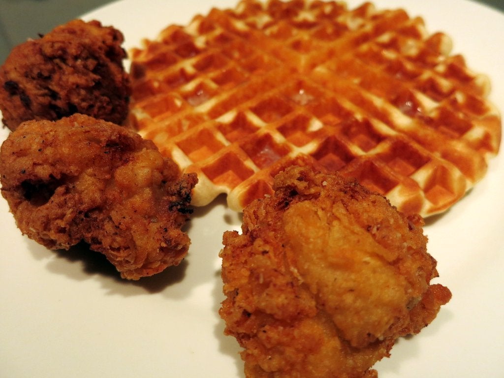 Buttermilk Fried Chicken Nuggets and Waffles MLTSHP